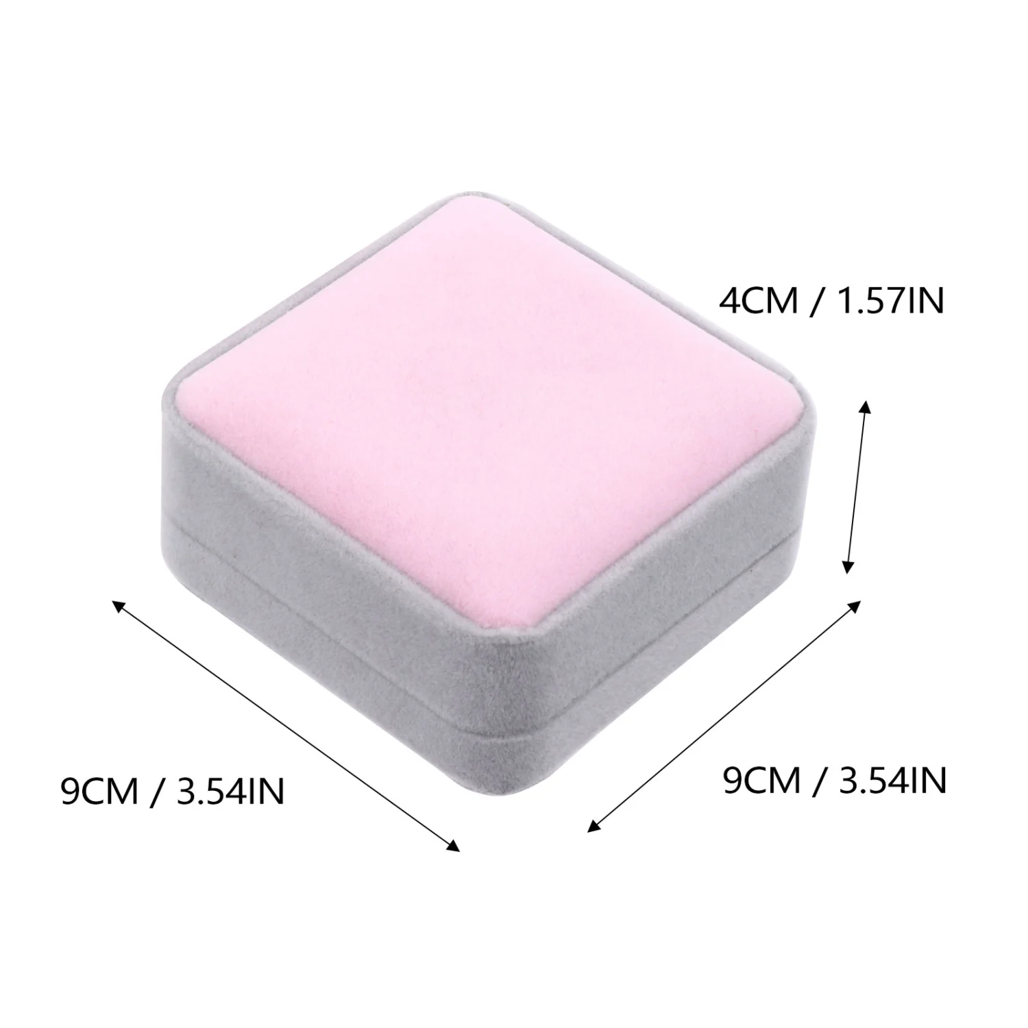 2pcs Jewelry Boxes Delicate Ring Case Necklace Storage Container Gift Boxes