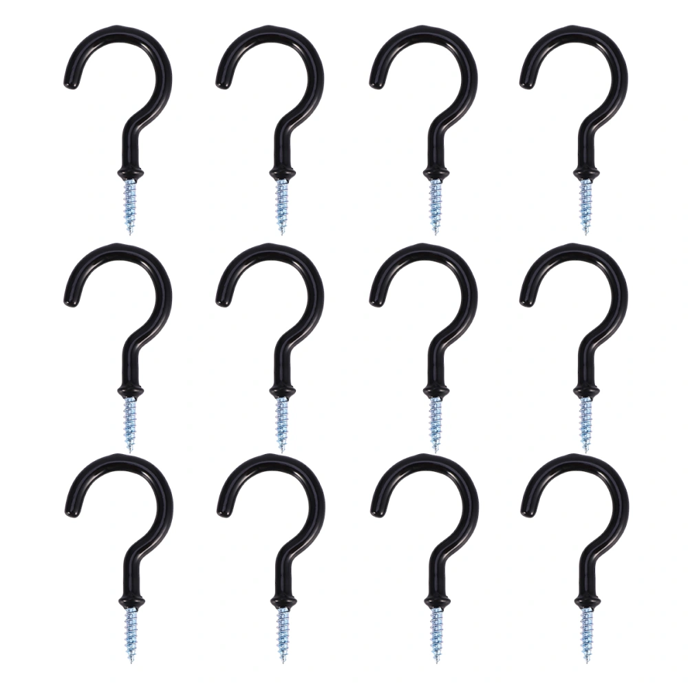 24pcs Question Mark Shape Cup Hook Hanger Spoon Towel Utensils Hanging Hook