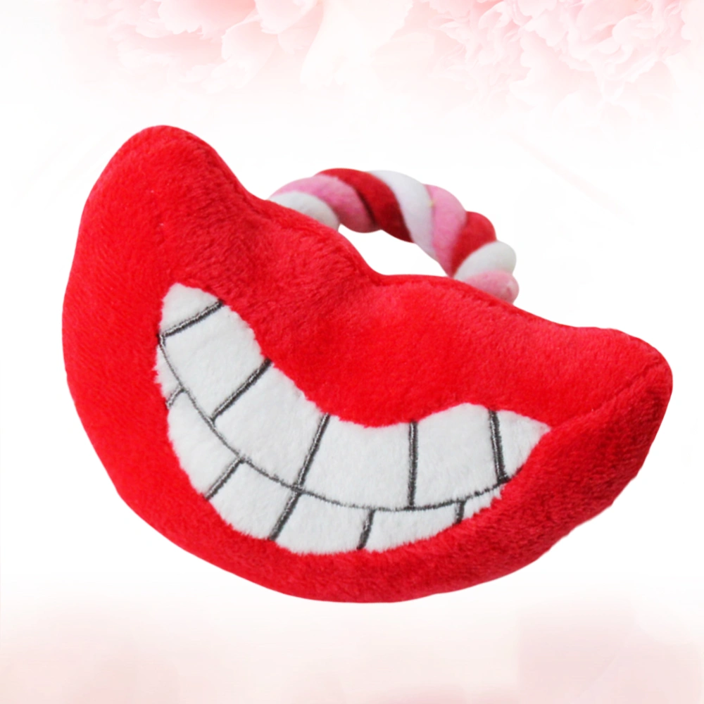 Creative Pet Molars Toys Pet Vocal Toy Dog Molar Toy Dog Biting Toys Halloween Gift(Red)