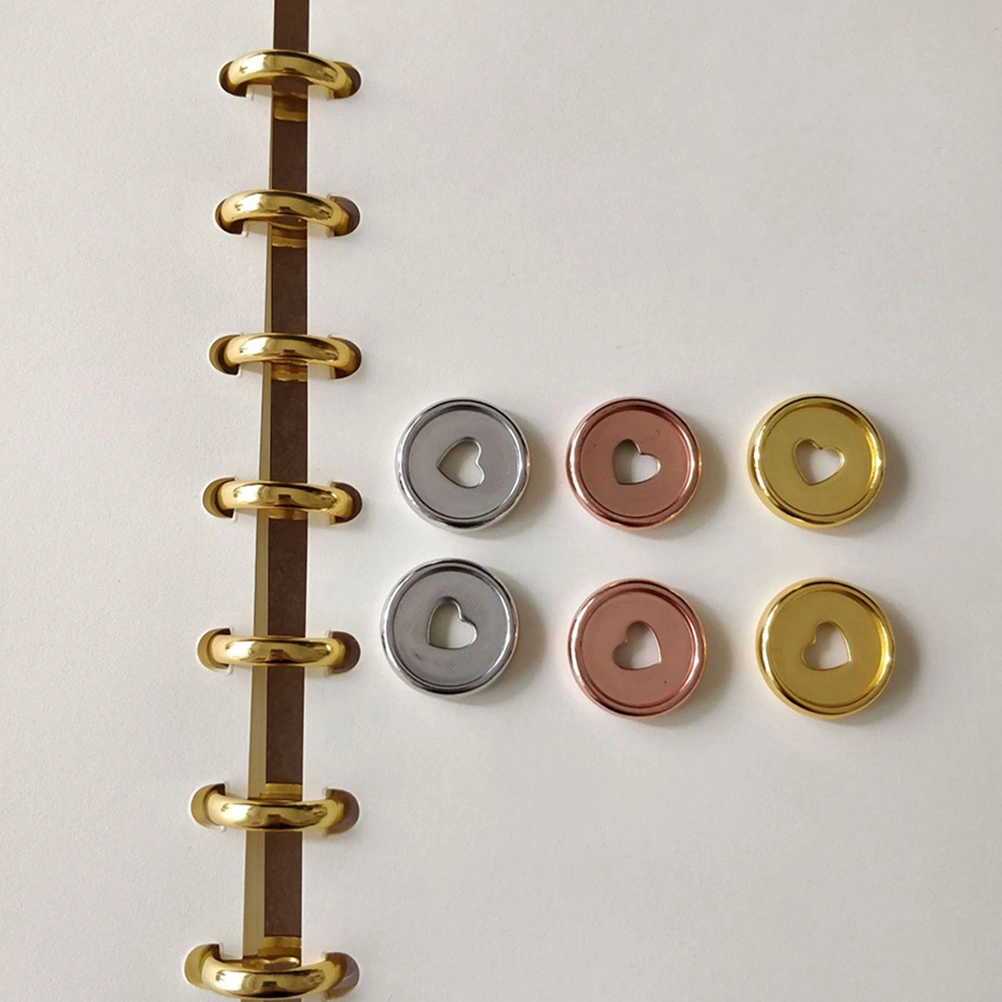 20pcs Binder Disc Notebook Binding Discs Planners Binding Buckle Loose-leaf Binder Buckles
