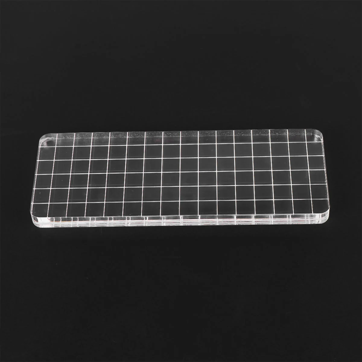 Creative Transparent Stamp Blocks Acrylic Clear Stamping Blocks Set Essential Stamping Tools for Home School Scrapbooking Crafts Making (Transparent)