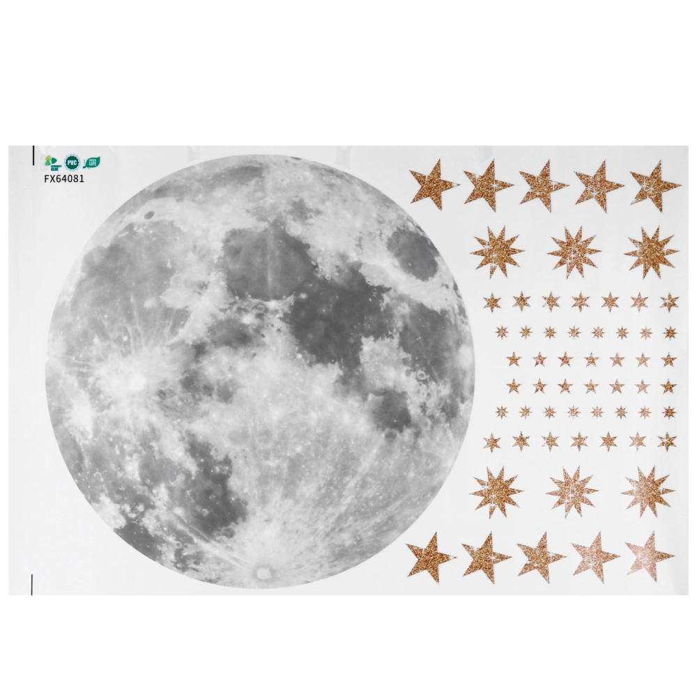 Delicate Moon Star Design Wall Sticker Durable Wall Decals Wall Decoration