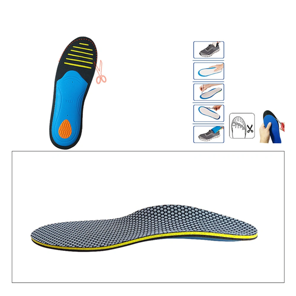 1 Pair of XO Shape Leg Correction Orthotic Insoles Flatfoot Arch Support Insoles - Size M