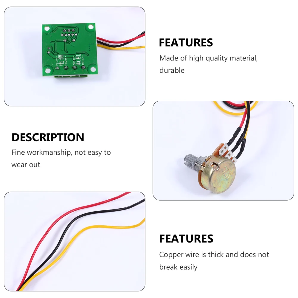 DC Motor Speeds Controller 1.8V to 12V Low Voltage Regulator PWM Module (Green)