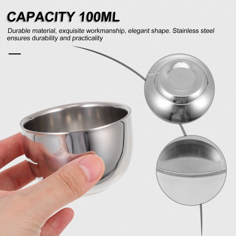 Stainless Steel Wine Cup Rounded Shaped Water Drinking Cup Wine Container