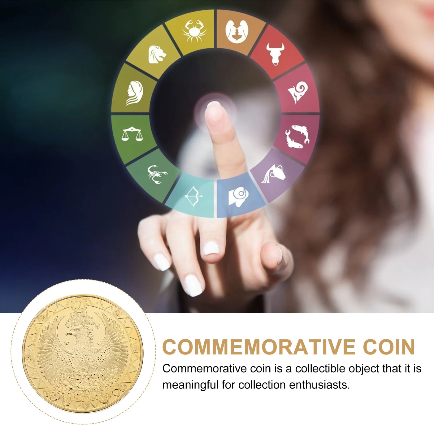 1Pc Constellation Commemorative Coin Scorpio Collection Coin Collective Coin