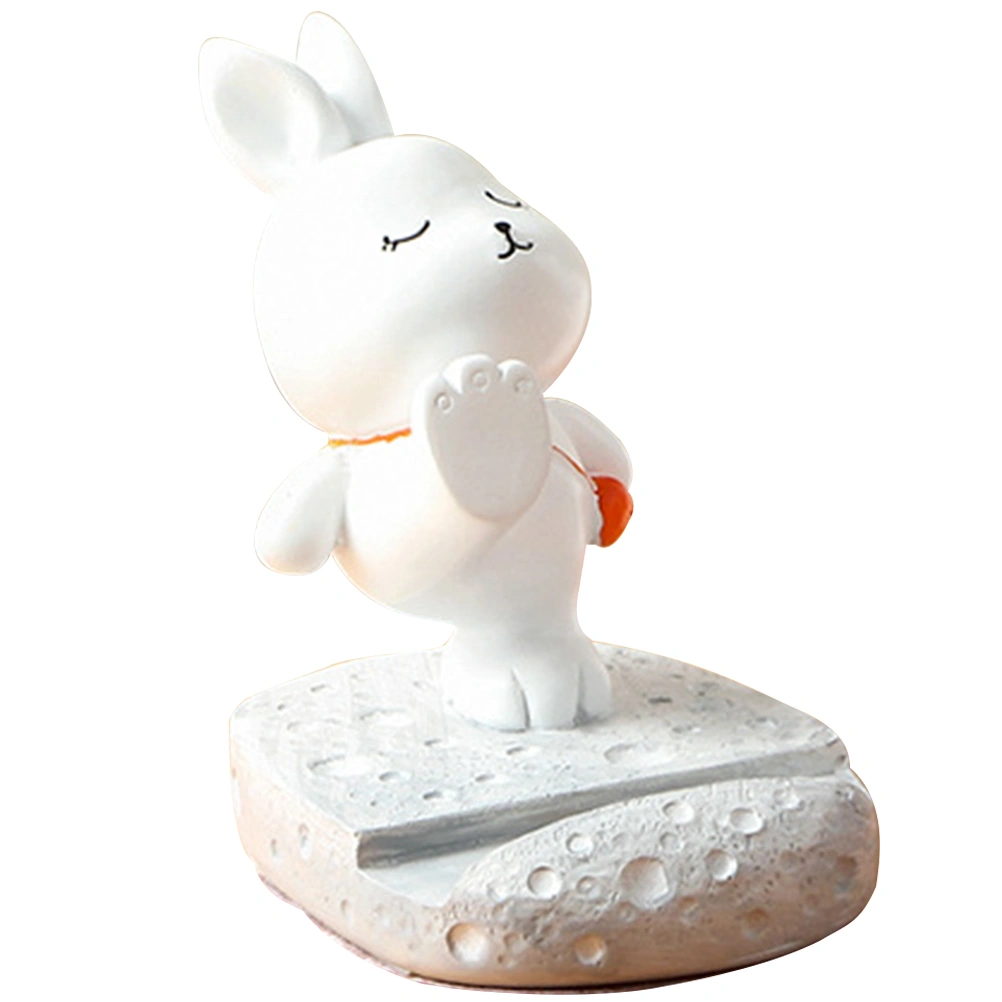 Rabbit Shaped Phone Stand Desktop Cell Phone Holder Countertop Cartoon Ornament