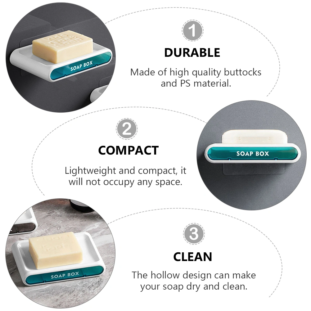 Soap Box Double Layer Soap Dish Bathroom Soap Holder Household Soap Case