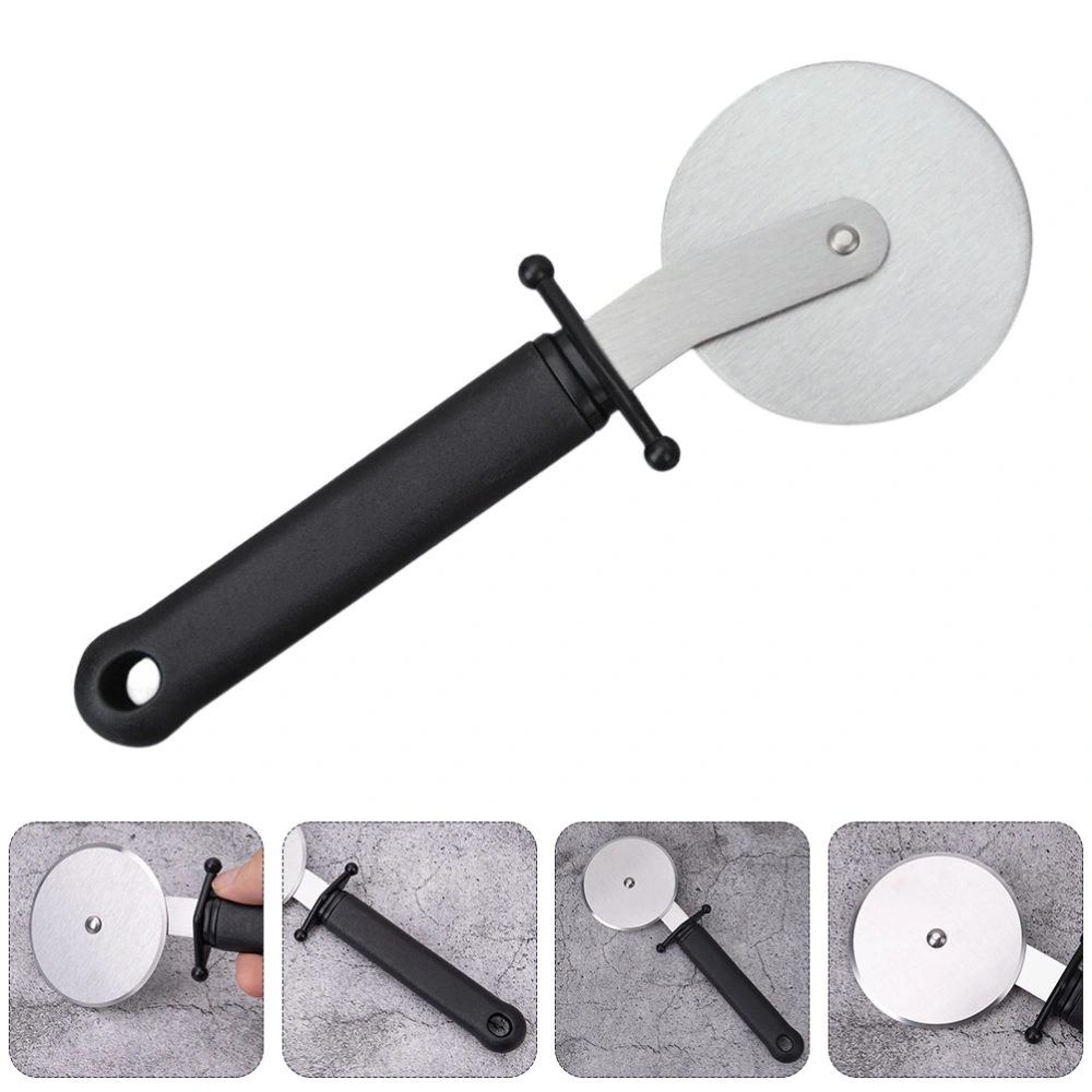 2Pcs Stainless Steel Pizza Wheel Cut Tools Plastic Handle Pizza Bread Cutters