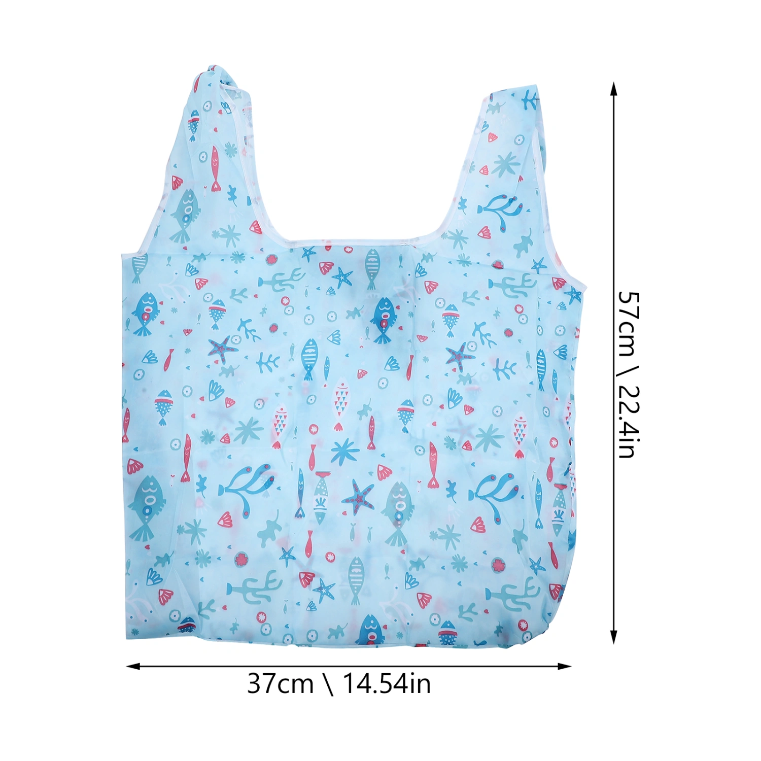 2pcs Useful Eco-friendly Supermarket Shopping Bags Folding Tote Storage Pouches
