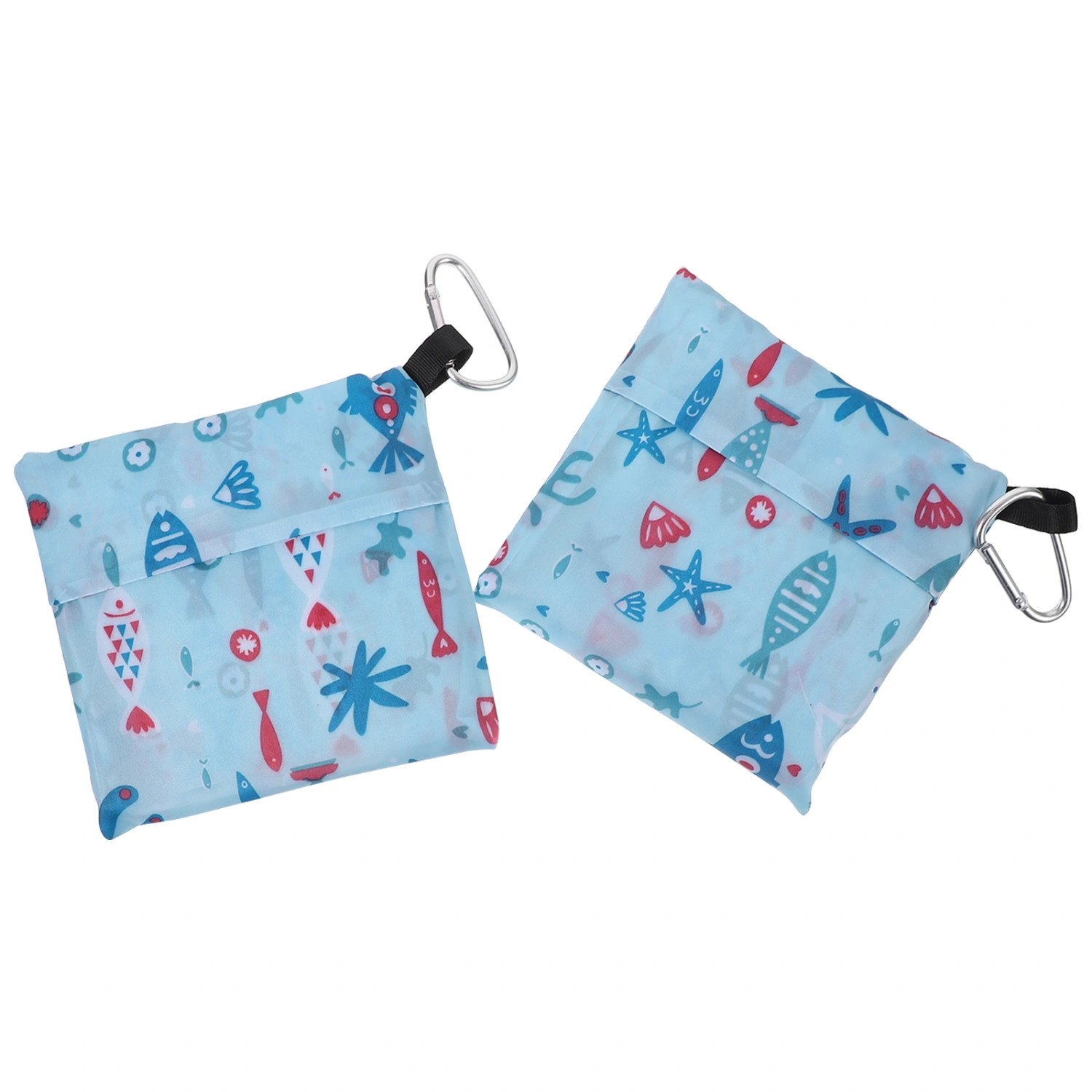 2pcs Useful Eco-friendly Supermarket Shopping Bags Folding Tote Storage Pouches