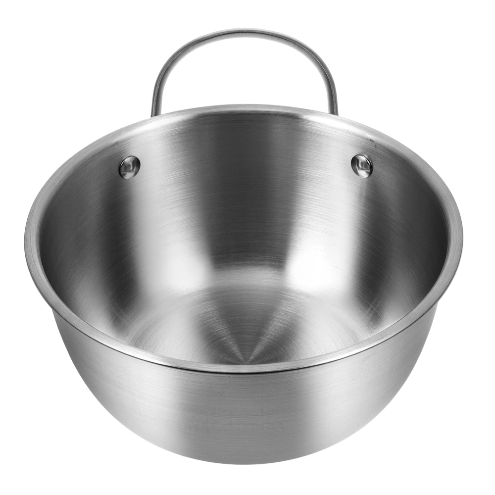 Stainless Steel Mixing Basin with Handle Noodle Bowls Salad Bowl for Home