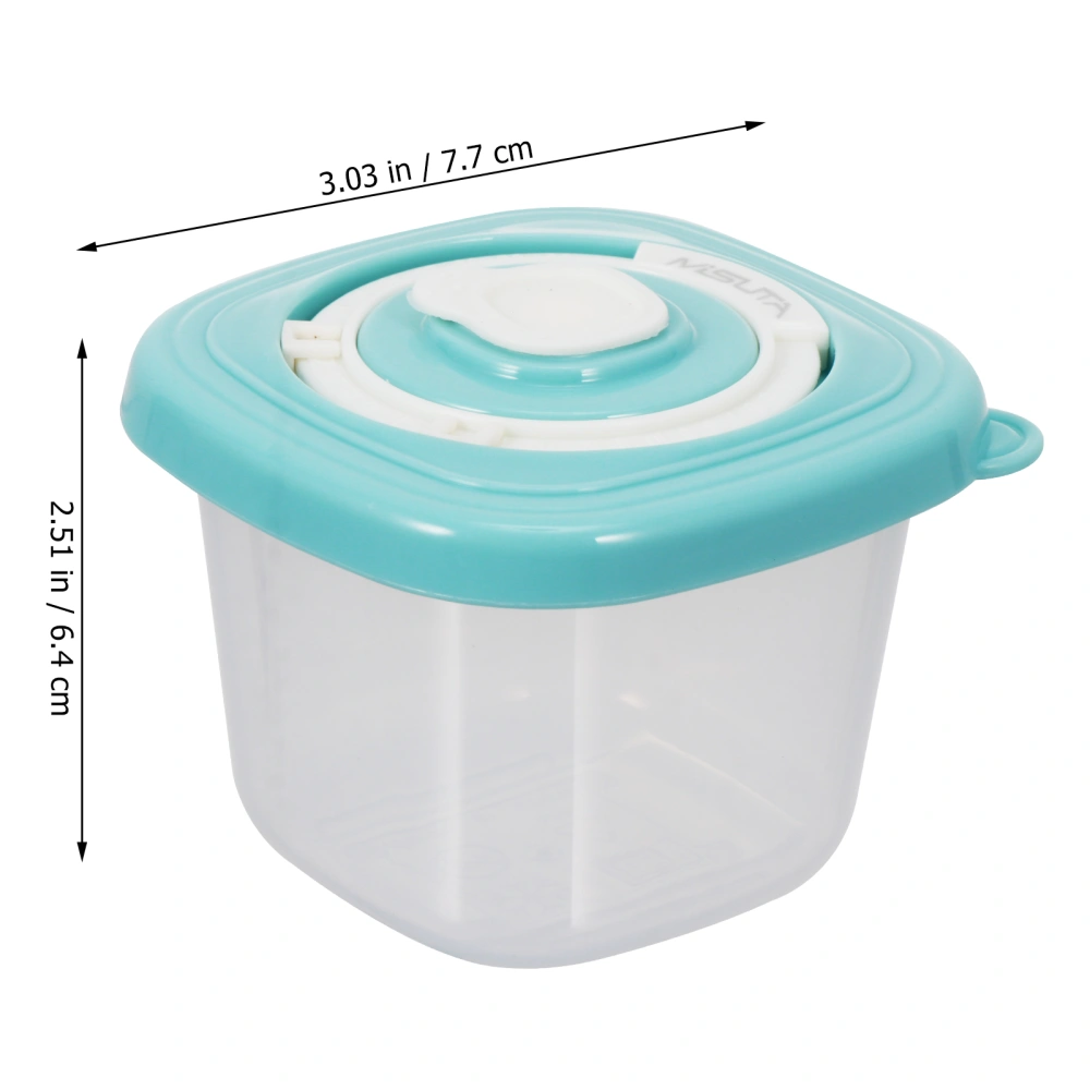 4Pcs Baby Blocks Freezer Plastic Food Box Baby Food Container Without Tray