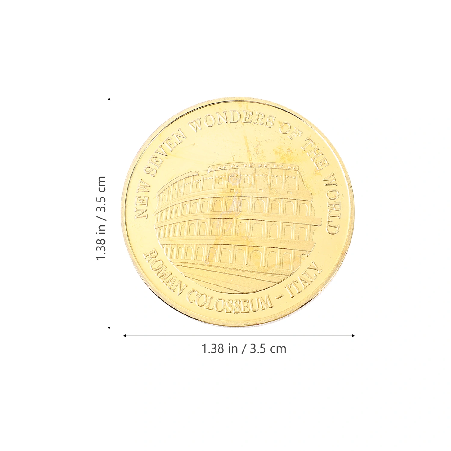 1pc Commemorative Coin The Roman Colosseum Coin Wonders of The World Coin