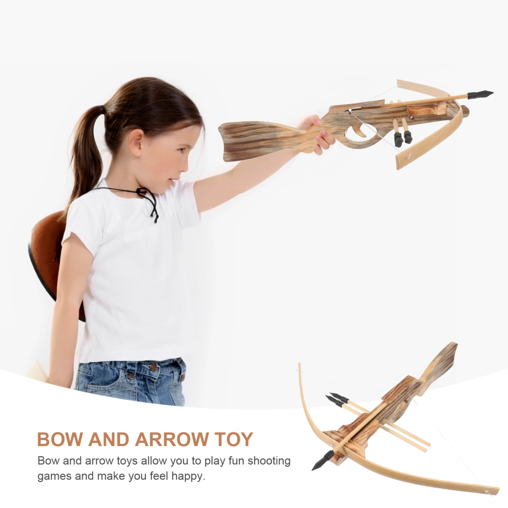 1 Set Children Bow Arrow Toy Funny Outdoor Sports Shooting Plaything (As Shown)