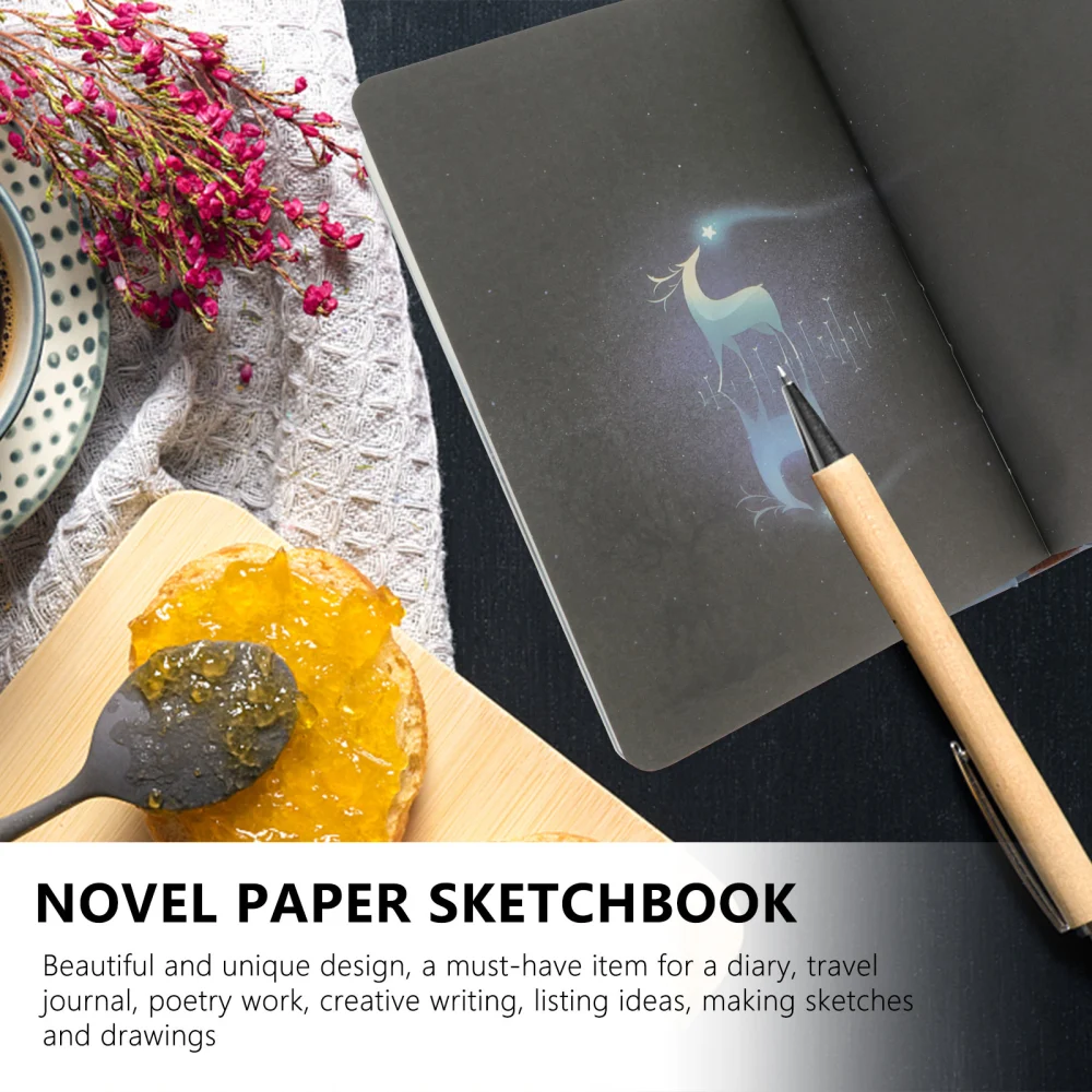 1 Pc Beautiful Notebook Durable A5 Size Manuscript Creative Paper Sketchbook