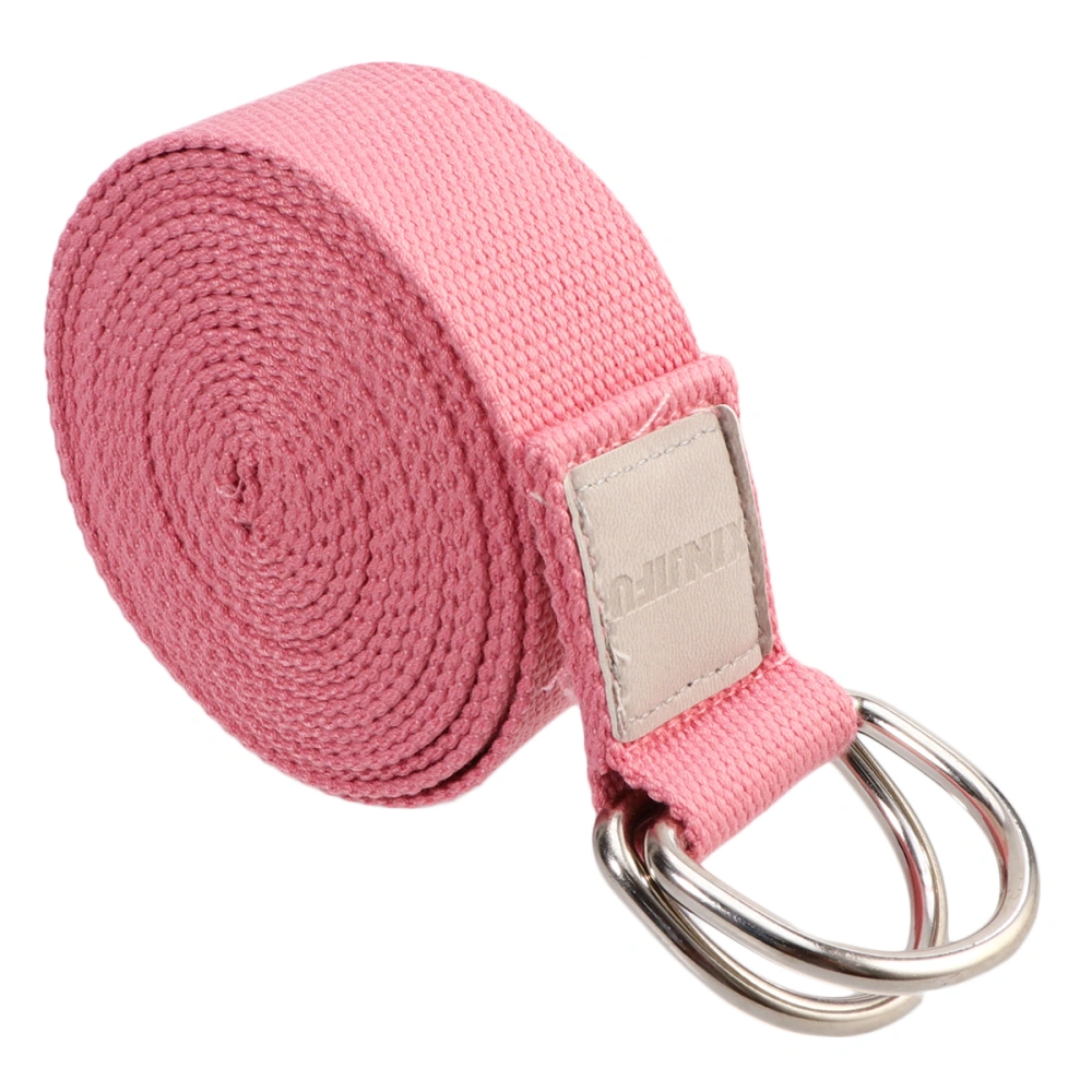 1PC 3.2M Long Yoga Stretching Band Fitness Yoga Auxiliary Belts Stretch Fitness Pull Straps Skid Resistance Yoga Rope for Exercise Workout Use (Pink)