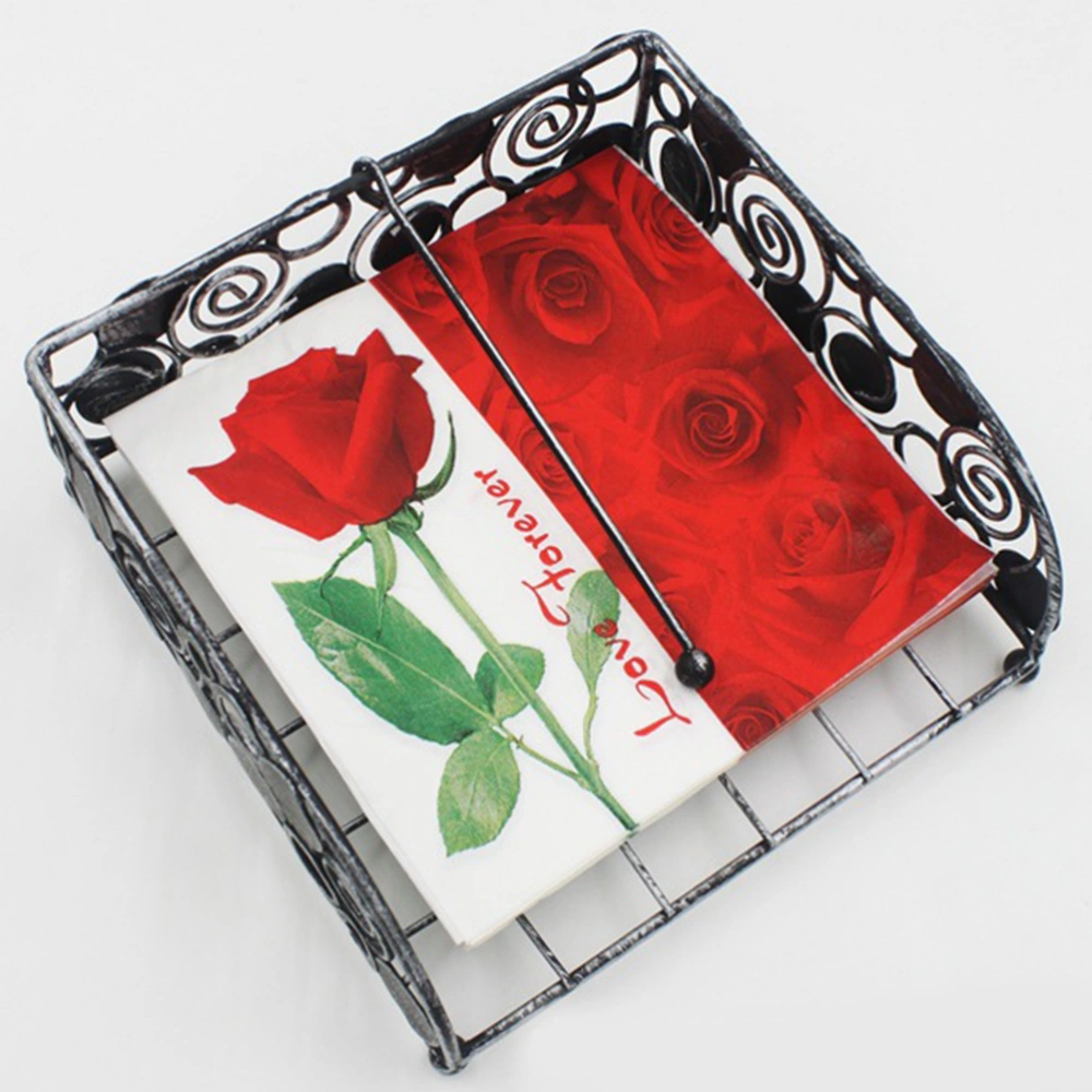 Colorful Printing Napkin Red Rose Napkin for Party Gathering Festival Home