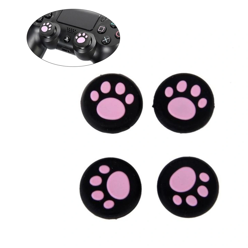 4 Pcs Thumb Stick Grips Cover Joystick Thumbsticks Caps for PS4/ PS3/ PS2/ XBOXone/ XBOX360 (Pink)