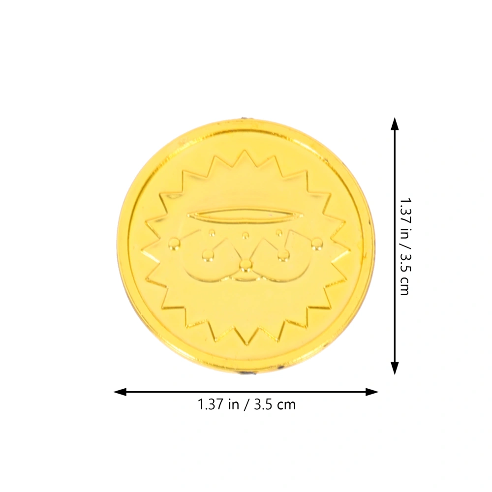 100Pcs Daily Use Clown Pattern Coins Children Gaming Props Household Children Toys