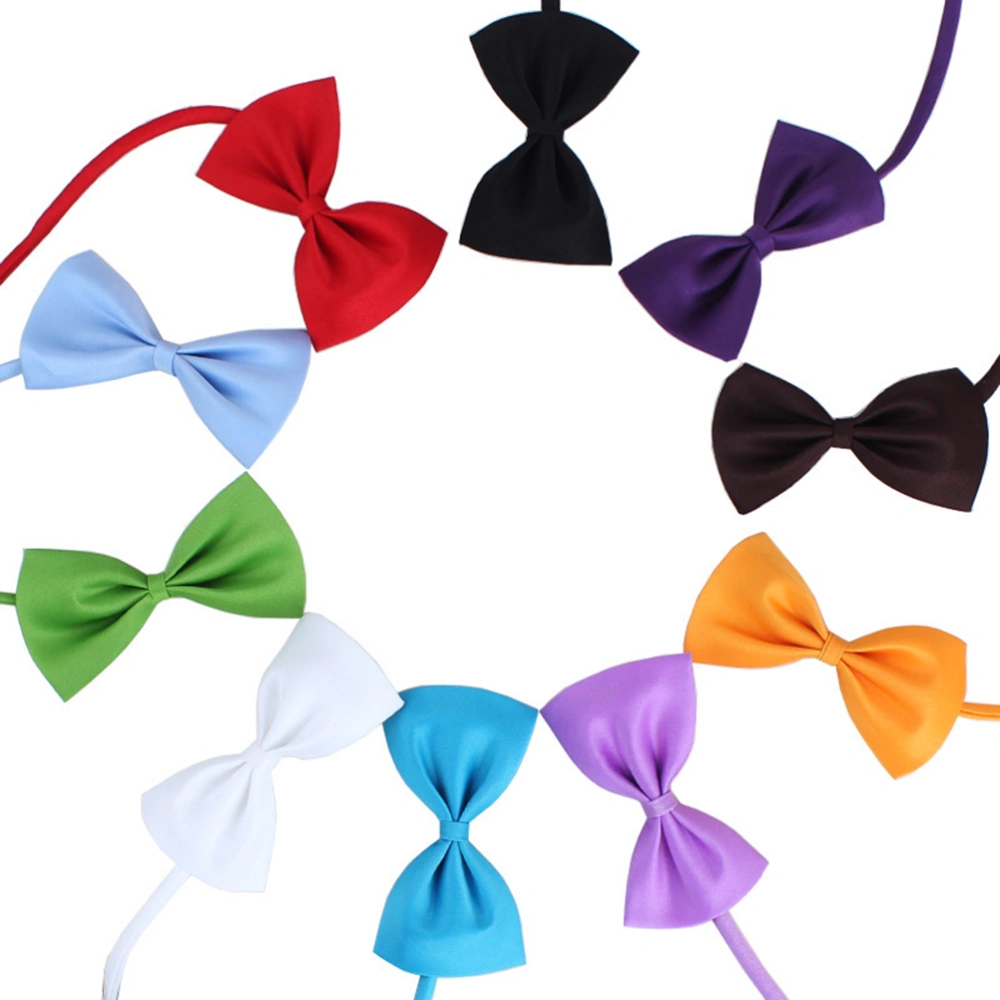 10PCS Pet Dog Bow Ties Dog Collar Neckties Adjustable Dog Ties Dog Accessories