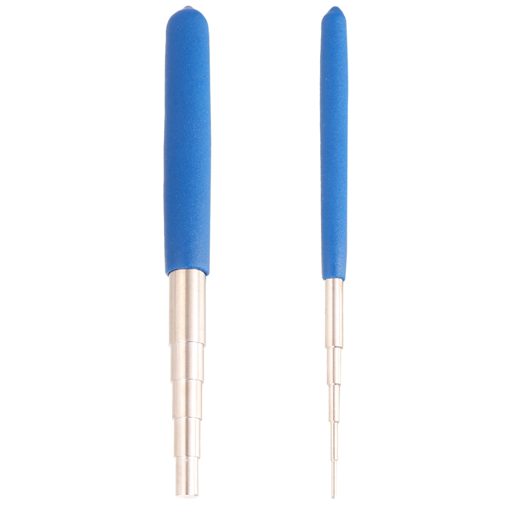 2PCS/Set Wire Wrapping Tool Jewelry Mandrel Stick DIY Handcraft Art Craft Accessory (Blue)