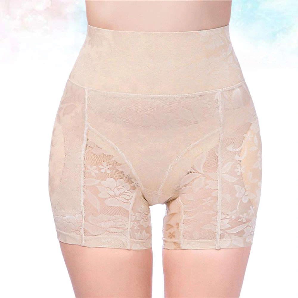 High Waist Underpants Women Underpants Abdomen Control Underpants Hip Lifting Underpants (Skin Color L)