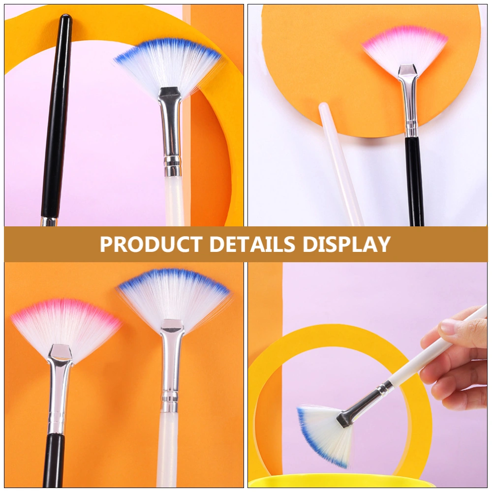 2pcs Facial Brushes Fan Mask Brush Acid Applicator Brushes for Sleeping Mask