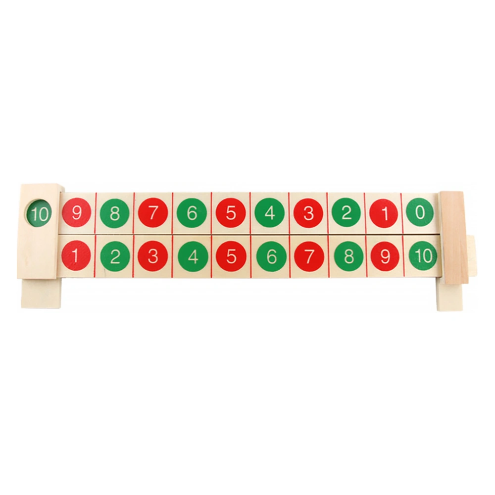 Kids Digital Decomposition Ruler Toy Numbers Decomposition Ruler Wooden Math Toy