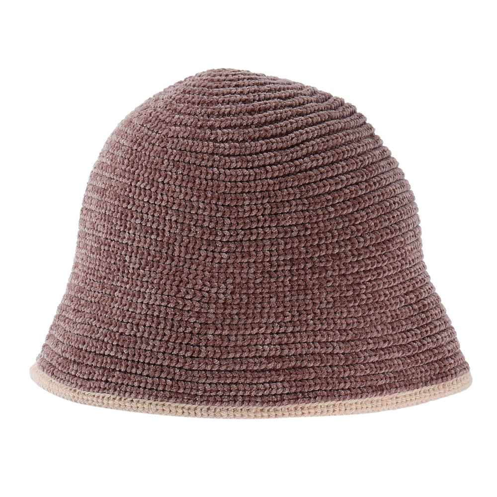 Autumn Winter Women Bucket Hat Fashion Warm Fisherman Hat Wool Bucket