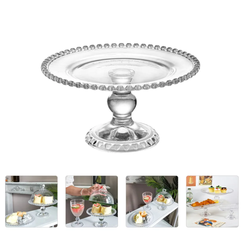 1Pc Creative Fruit Plate European Style Glass Plate Snack Tray Home Dessert Tray