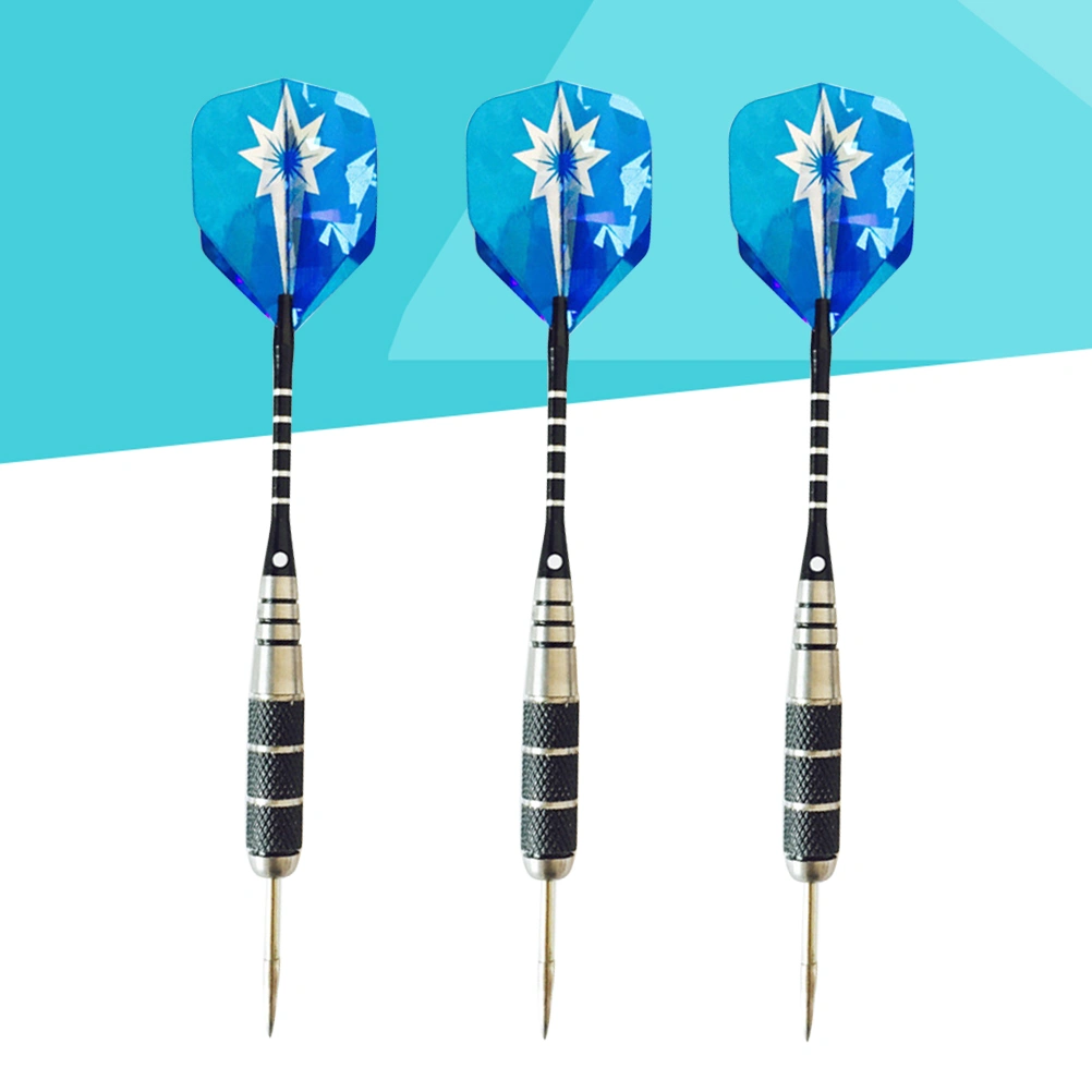 3PCS 22g Aluminum Rod Darts Pin-Type Darts Portable Needle Tipped Darts Flights Darts for Sports Events