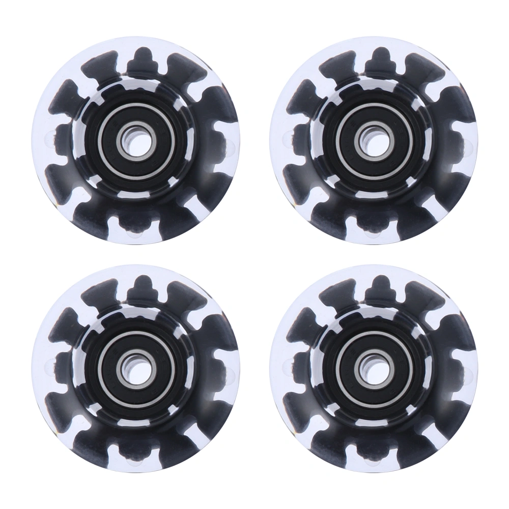 4pcs Luminous Roller Skate Wheels  Light Up Wheels Roller Skates Accessories