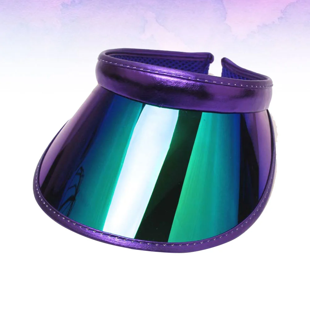 Fashion Empty Hat Outdoor Uv-proof Sun Summer Seaside for Men Women (Dark Purple)