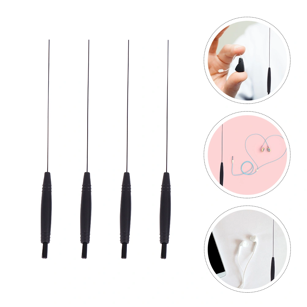 1 Set of 8 Pcs Hearing Aid Tube Cleaning Brush Plastic Hearing Aid Vent Cleaner