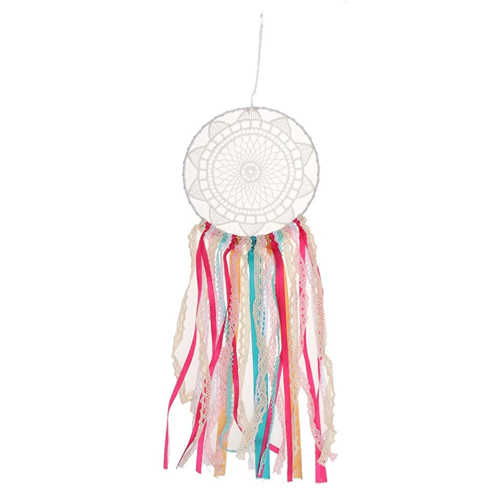 Bohemia Muticolor Ribbon Lace Dream Catcher Home Wall Hanging Decor