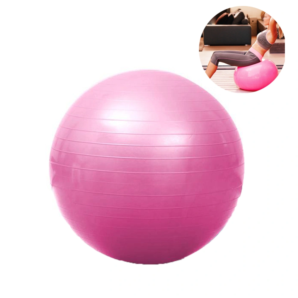 Exercise Yoga Ball for Balance Stability Workout Fitness Anti Burst 75cm Thickened Exercise Ball for Women and Men (Pink)