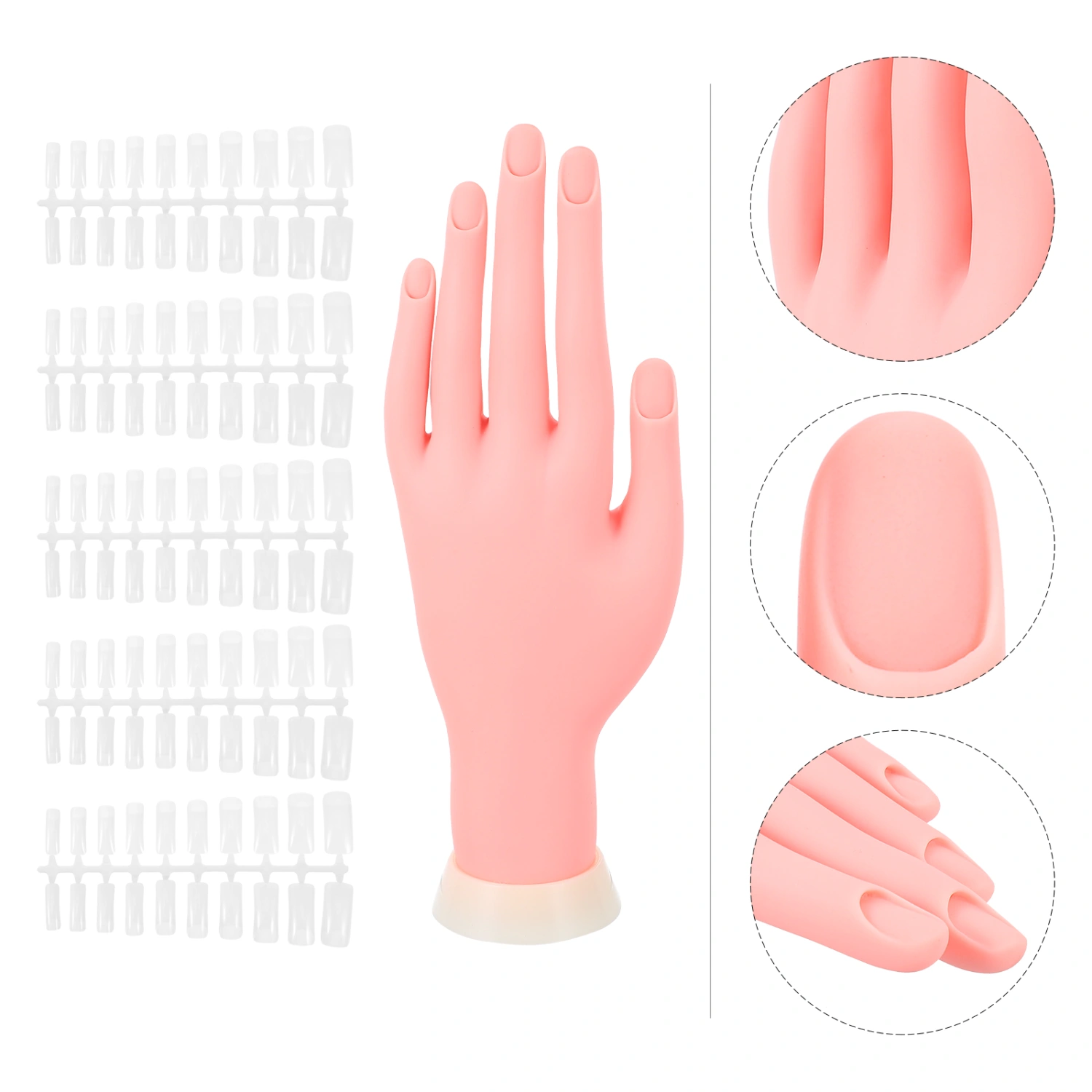 1 Set of Vivid Manicure Practice Hand Model False Hand DIY Manicure Tools