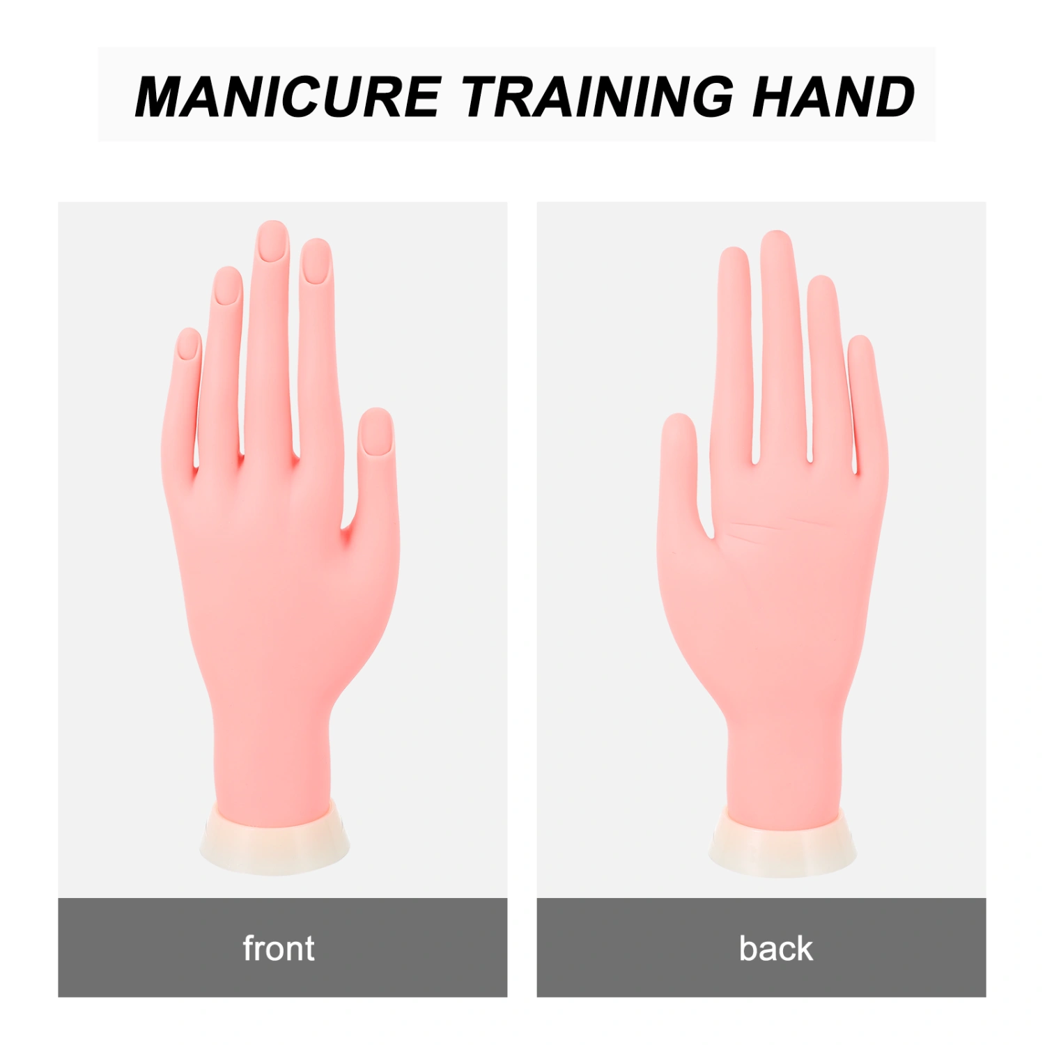 1 Set of Vivid Manicure Practice Hand Model False Hand DIY Manicure Tools