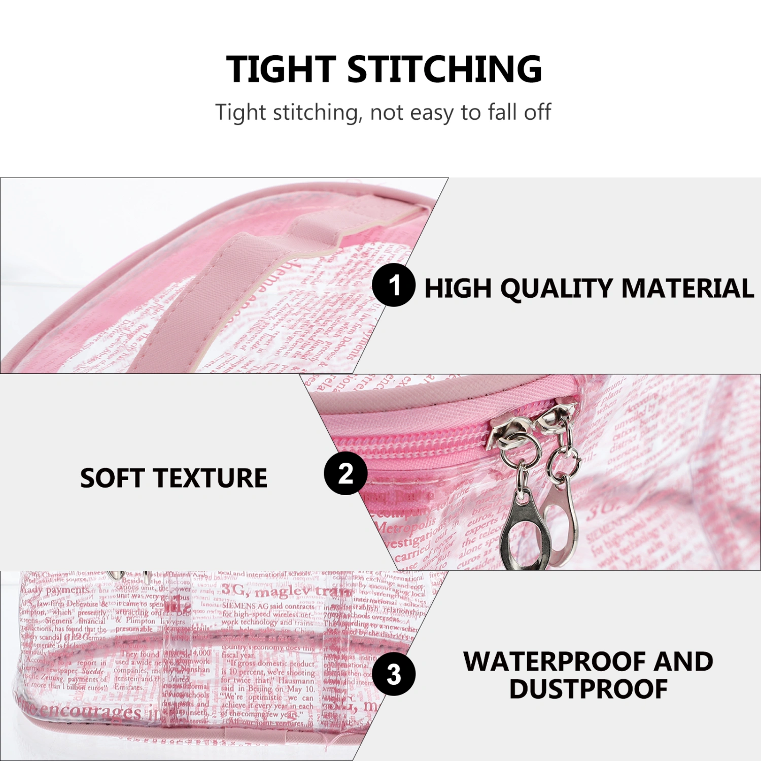 Creative Transparent PVC Makeup Bag Travel Cosmetic Storage Pouch Makeup Bag