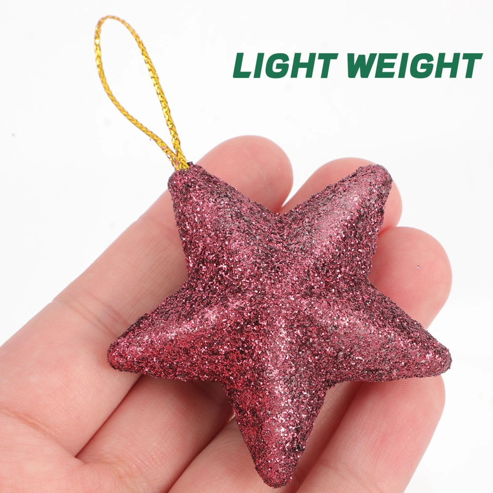 20pcs Christmas Decorations Xmas Ball Pine Cone Star Hanging Ornaments Xmas Decor