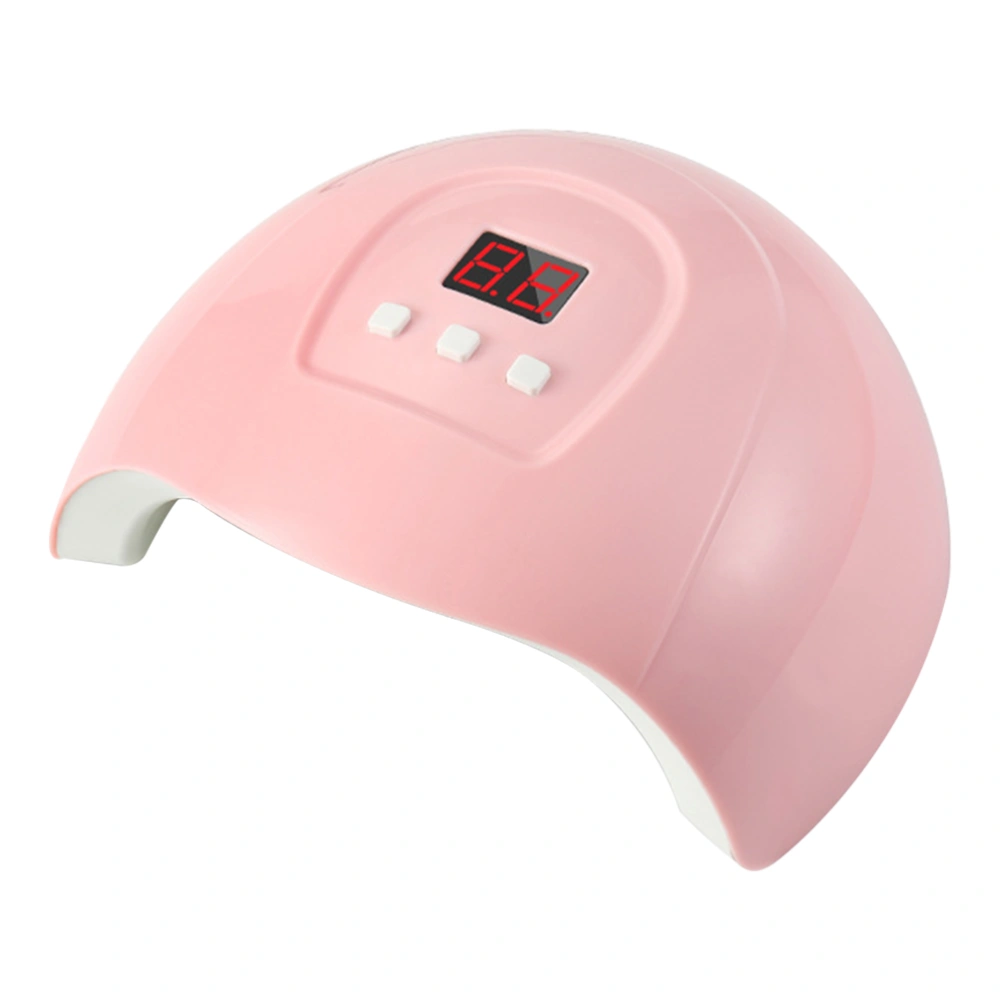 Manicure Dryer LED USB Quick-Drying Induction Manicure Dryer for Nail Dryer Tools for Store (Pink 54w)