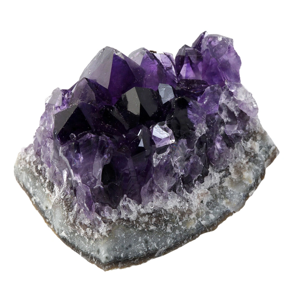 Natural Crystal Cluster DIY Amethyst Ornament Handmade Crafts Decoration