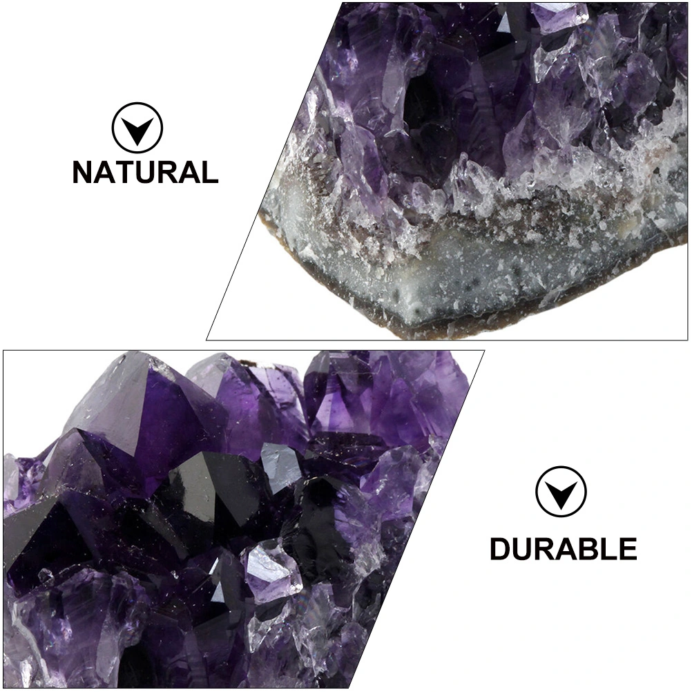 Natural Crystal Cluster DIY Amethyst Ornament Handmade Crafts Decoration