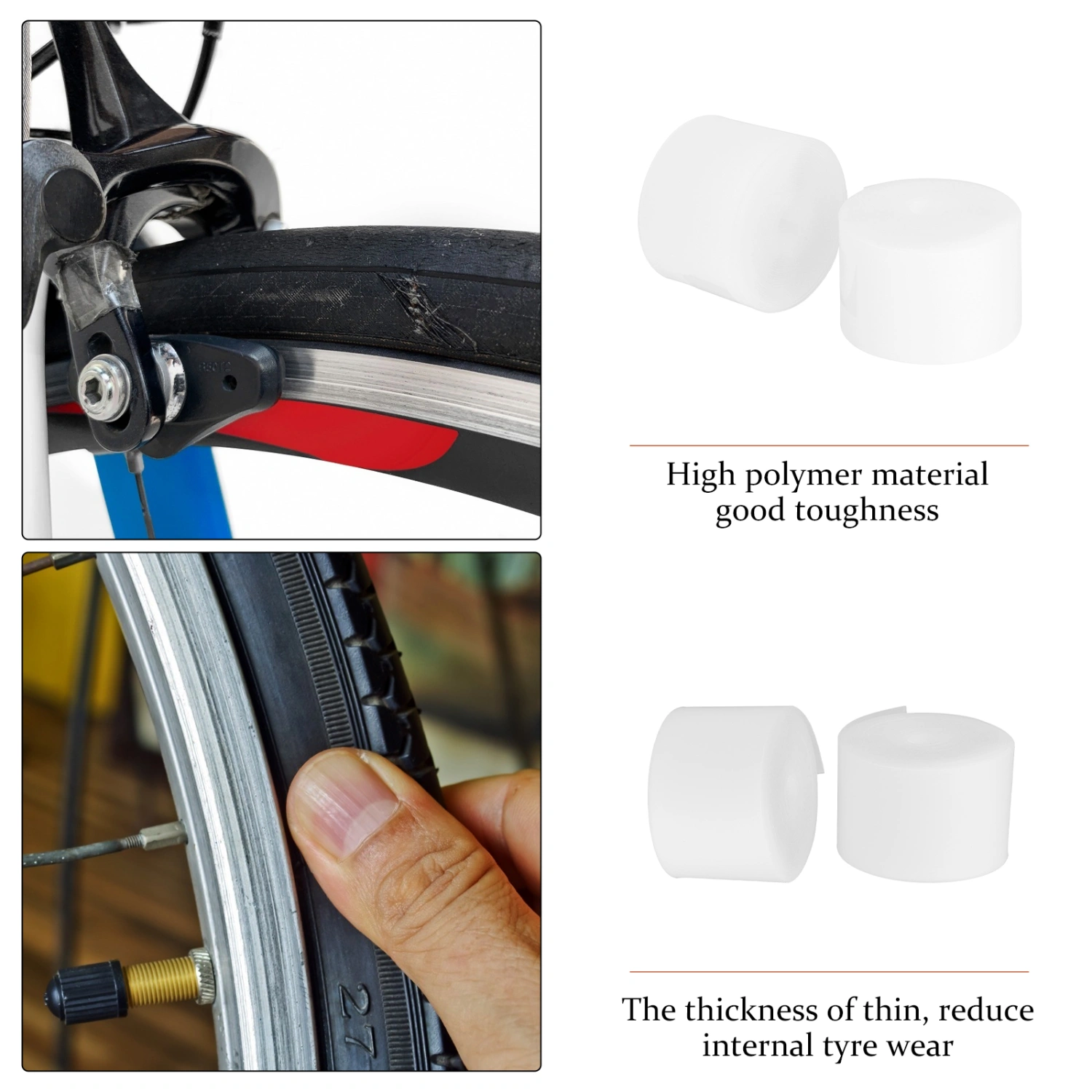 2 Rolls Cycling Tire Liner Bike Tire Anti Puncture Tap Bike Inner Tube Protector