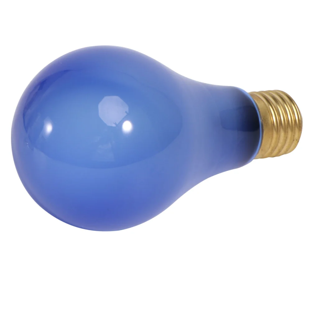 40W Blue Glass Heating Lamp Bulb Light Bulb for Reptiles Pet Heating Bulb (Blue)