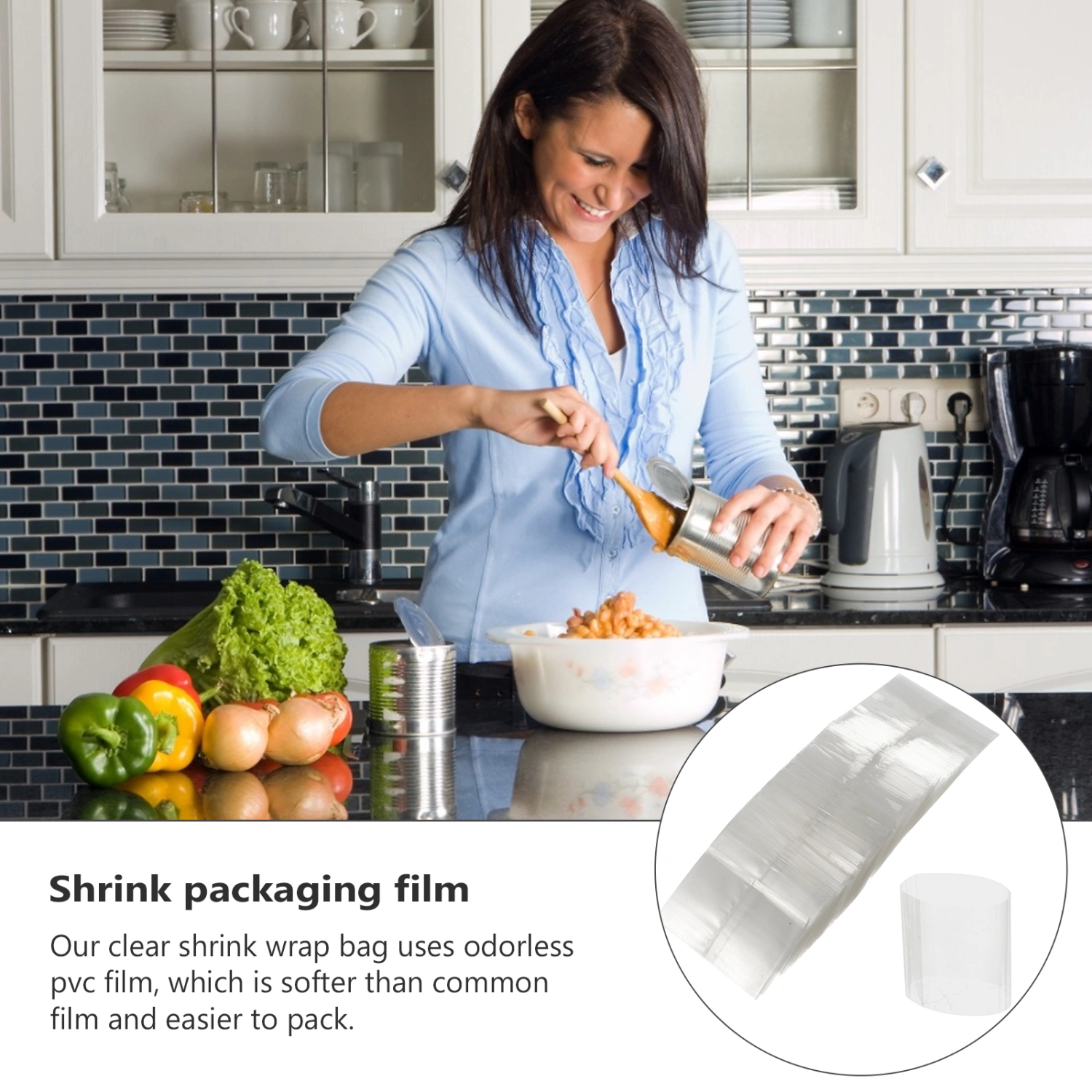 400Pcs Shrink Wrap Bag Transparent Waterproof Heat Shrink Bag Bottle Sealer Film