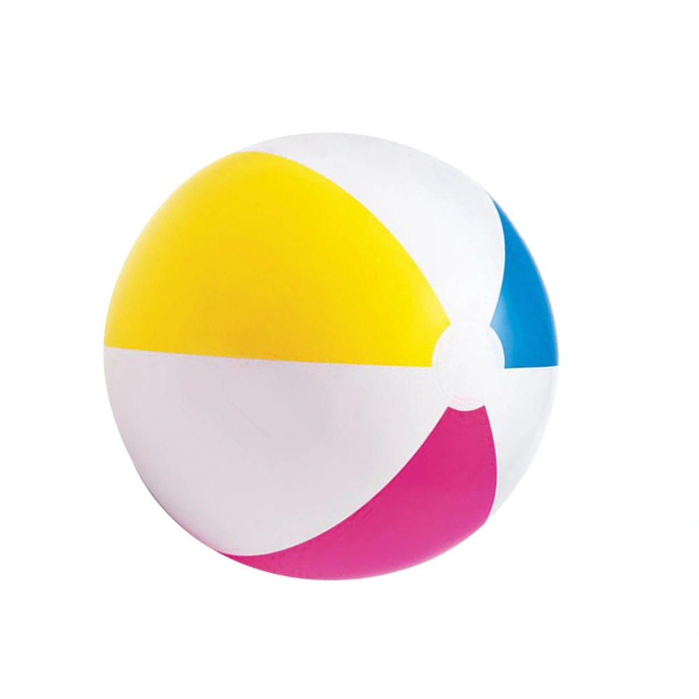 61CM PVC Air Inflation Beach Ball Stress Relief Playing Toy Baby Kids Ball (Random Color)