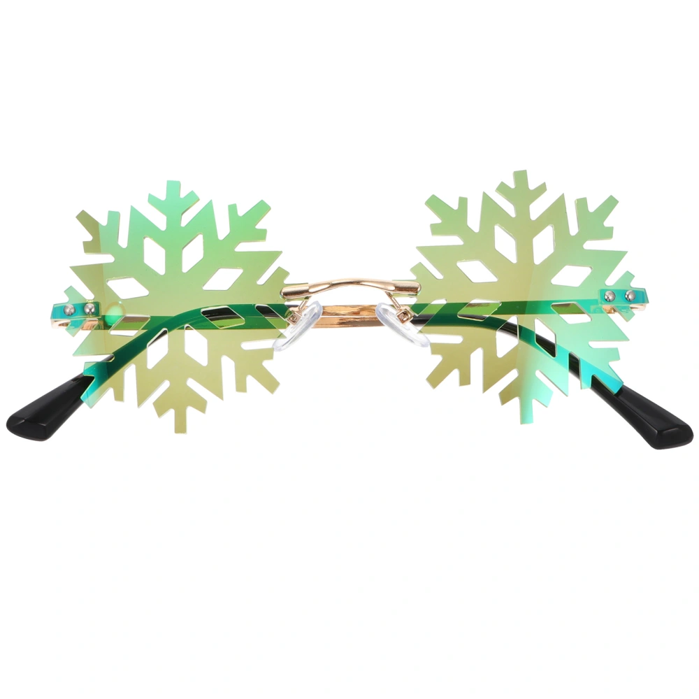 1Pc Exquisite Eyewear Lovely Snowflakes Design Sunglass Funny Photo Prop