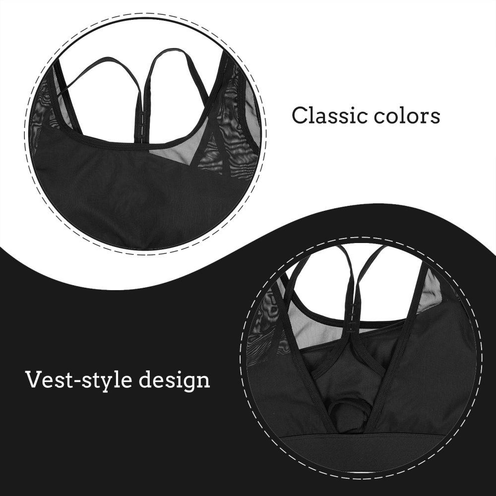 1pc Sxey Cross-strap Sports Sling Vest Fitness Underwear for Women Female